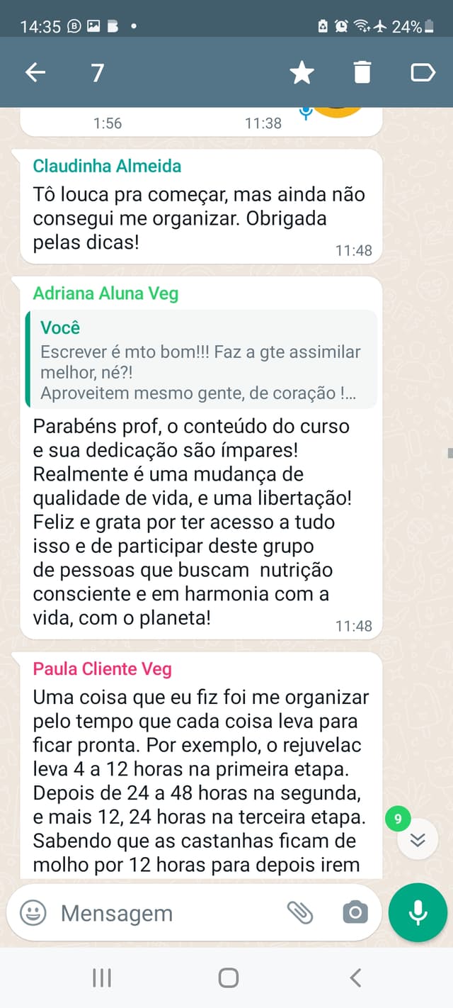Depoimento de alunas - Claudinha, Adriana e Paula