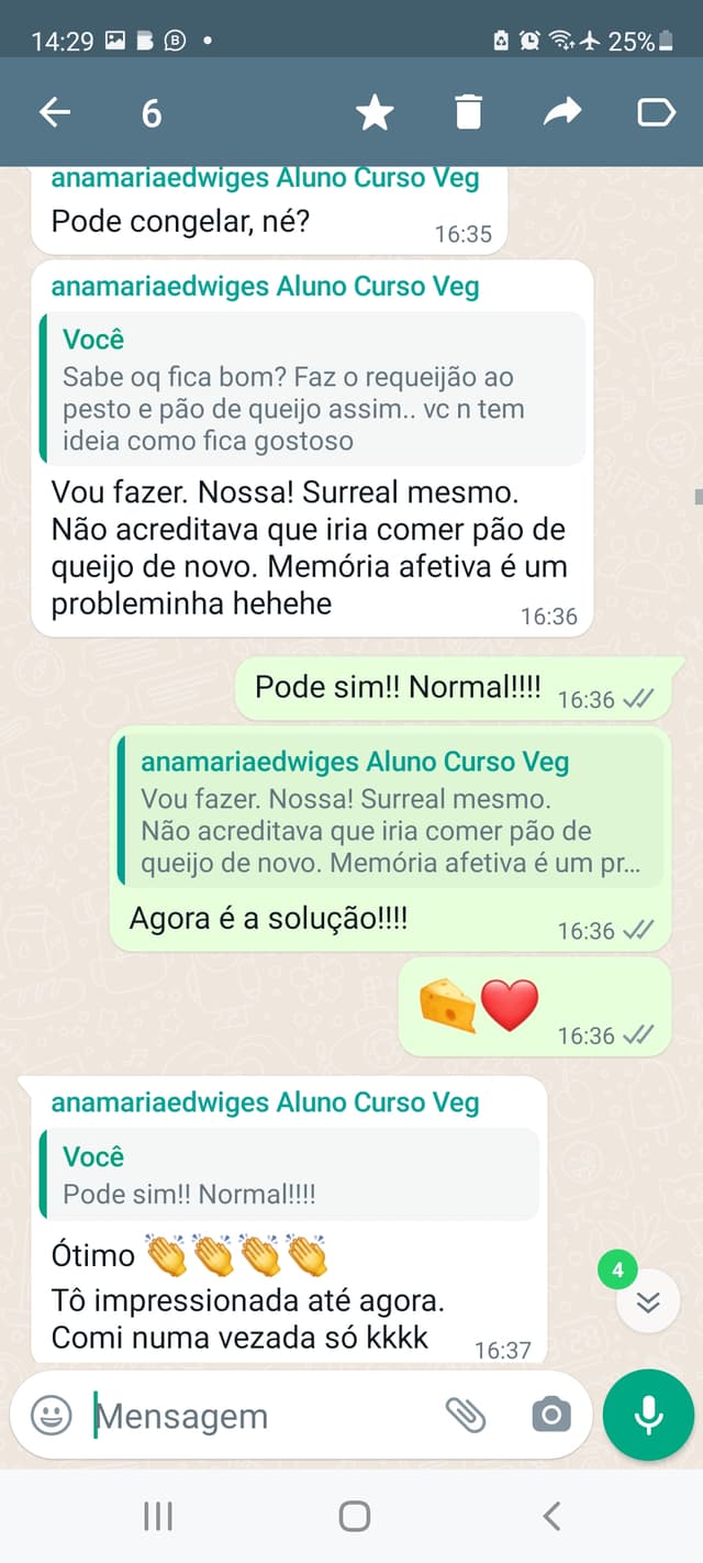 Depoimento de anamariaedwiges sobre pao de queijo